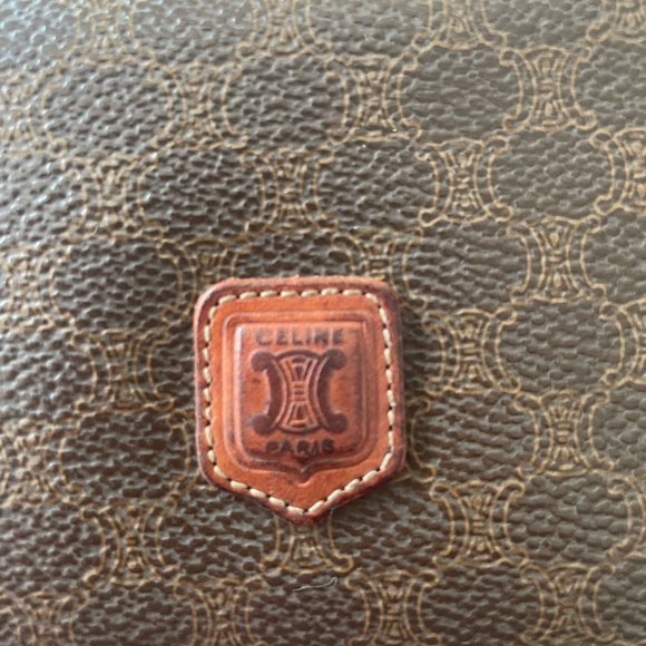 Celine Brown Logo Print Wallet Bag - Picture 7 of 7